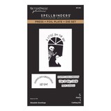 Spellbinders PRE-ORDER Midnight Mischief Ghoulish Greetings Press Plate & Die Set (BP-384)