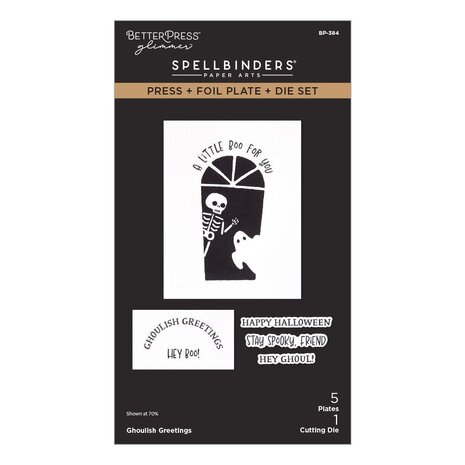 Spellbinders PRE-ORDER Midnight Mischief Ghoulish Greetings Press Plate & Die Set (BP-384) Spellbinders PRE-ORDER Midnight Mischief Ghoulish Greetings Press Plate & Die Set (BP-384)