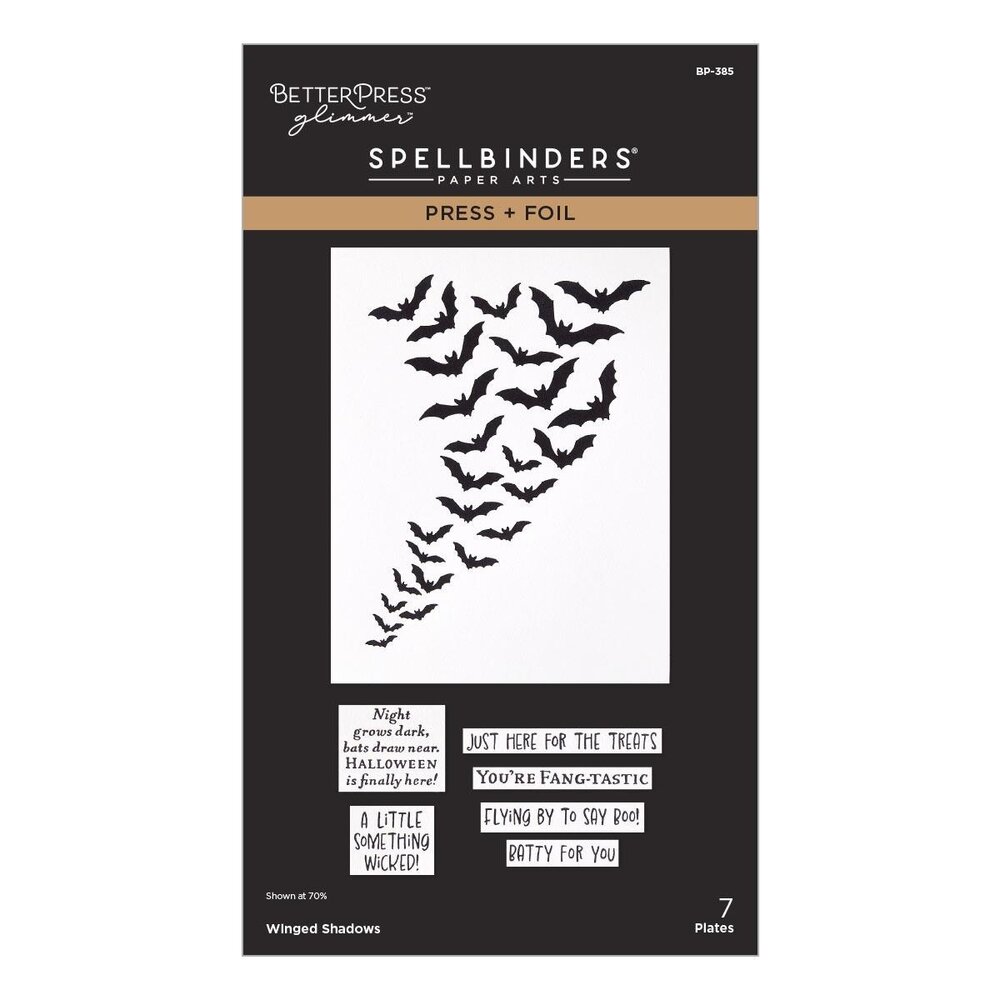 Spellbinders PRE-ORDER Midnight Mischief Winged Shadows Press Plate & Die Set (BP-385) Spellbinders PRE-ORDER Midnight Mischief Winged Shadows Press Plate & Die Set (BP-385)
