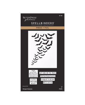 Spellbinders PRE-ORDER Midnight Mischief Winged Shadows Press Plate & Die Set (BP-385) Spellbinders PRE-ORDER Midnight Mischief Winged Shadows Press Plate & Die Set (BP-385)