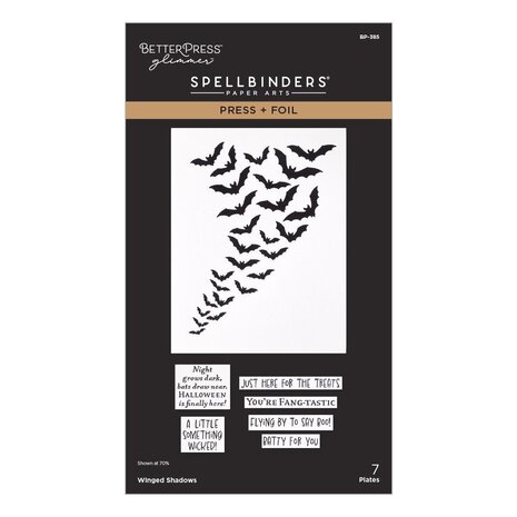 Spellbinders PRE-ORDER Midnight Mischief Winged Shadows Press Plate & Die Set (BP-385) Spellbinders PRE-ORDER Midnight Mischief Winged Shadows Press Plate & Die Set (BP-385)