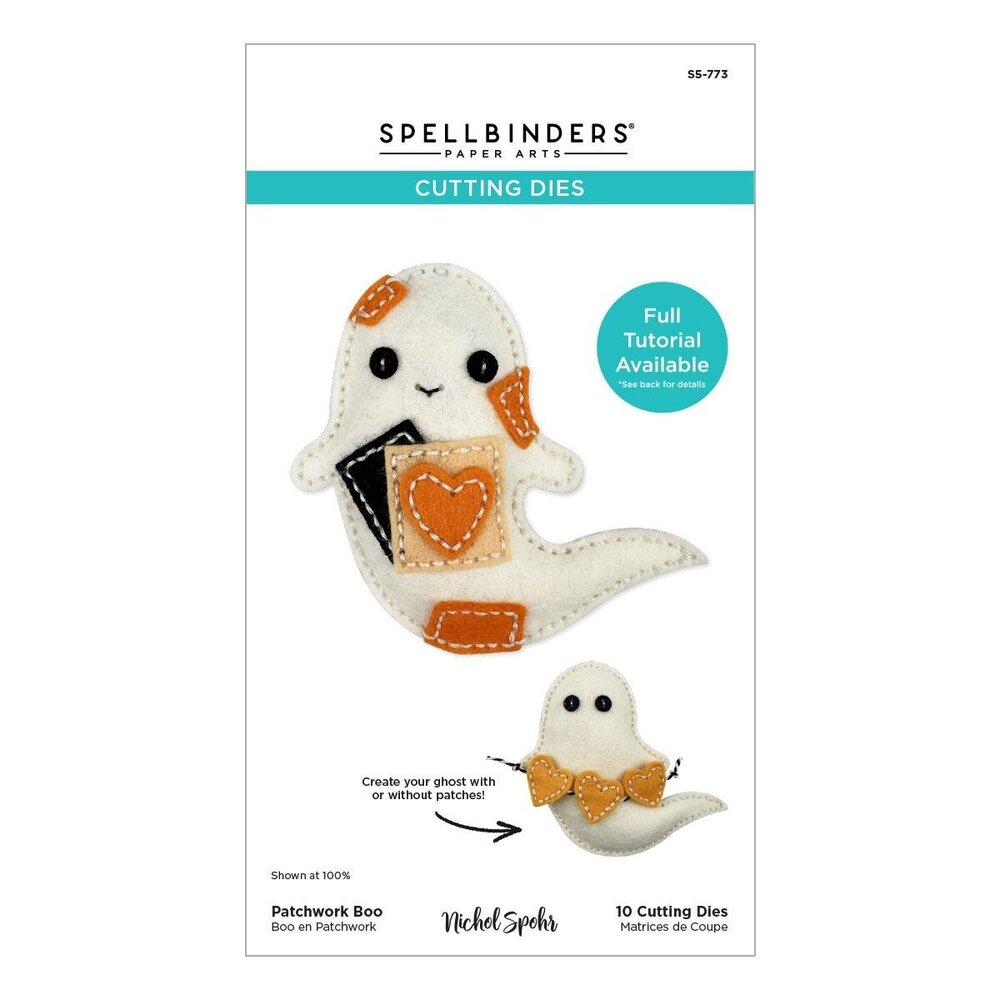 Spellbinders PRE-ORDER Halloween Felt Stitch & Create Patchwork Boo Dies (S5-773) Spellbinders PRE-ORDER Halloween Felt Stitch & Create Patchwork Boo Dies (S5-773)