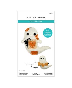 Spellbinders PRE-ORDER Halloween Felt Stitch & Create Patchwork Boo Dies (S5-773)