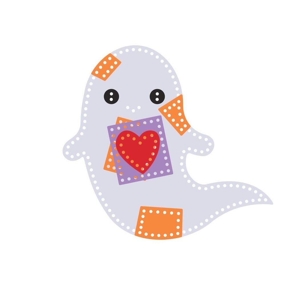 Spellbinders PRE-ORDER Halloween Felt Stitch & Create Patchwork Boo Dies (S5-773) Spellbinders PRE-ORDER Halloween Felt Stitch & Create Patchwork Boo Dies (S5-773)