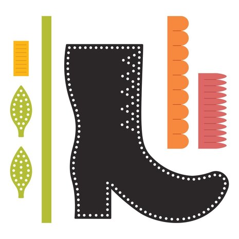 Spellbinders PRE-ORDER Halloween Felt Stitch & Create Harvest Witch Boot Dies (S4-1562) Spellbinders PRE-ORDER Halloween Felt Stitch & Create Harvest Witch Boot Dies (S4-1562)