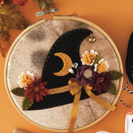 Spellbinders PRE-ORDER Halloween Felt Stitch & Create Charming Witch Hat Dies (S4-1564) Spellbinders PRE-ORDER Halloween Felt Stitch & Create Charming Witch Hat Dies (S4-1564)