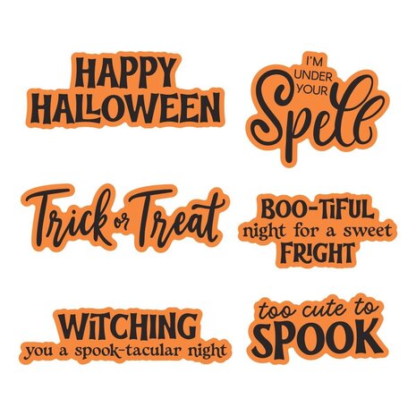 Spellbinders PRE-ORDER Classic Mouse Costume Party Trick-or-Treat Sentiments Stamp & Die Set (SDS-240) Spellbinders PRE-ORDER Classic Mouse Costume Party Trick-or-Treat Sentiments Stamp & Die Set (SDS-240)