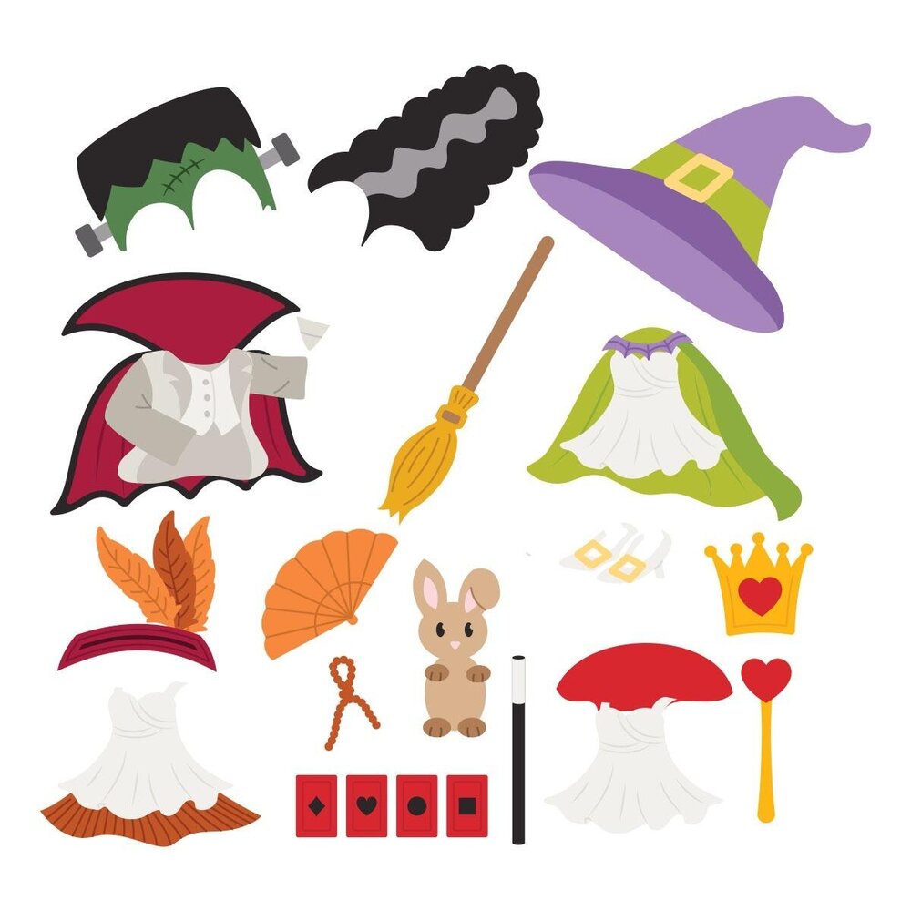 Spellbinders PRE-ORDER Classic Mouse Costume Party Dies (S5-774) Spellbinders PRE-ORDER Classic Mouse Costume Party Dies (S5-774)