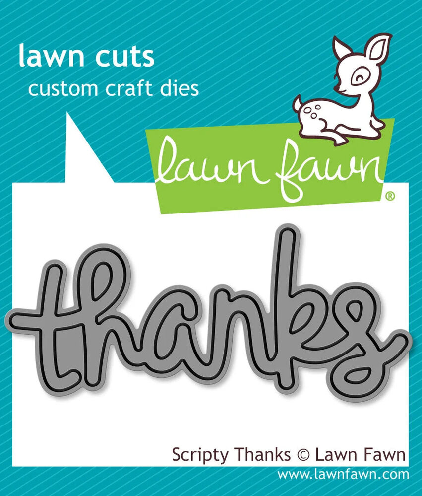Lawn Fawn Scripty Thanks Dies (LF0690) Lawn Fawn Scripty Thanks Dies (LF0690)