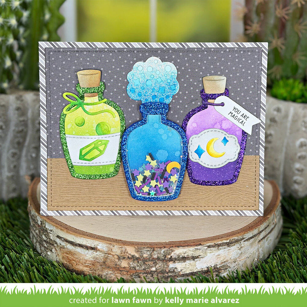 Lawn Fawn Build-A-Potion Bottle Dies (LF4207) Lawn Fawn Build-A-Potion Bottle Dies (LF4207)
