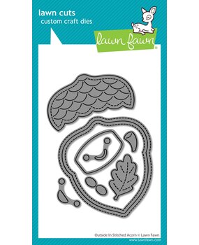 Lawn Fawn Outside In Stitched Acorn Dies (LF4209) Lawn Fawn Outside In Stitched Acorn Dies (LF4209)