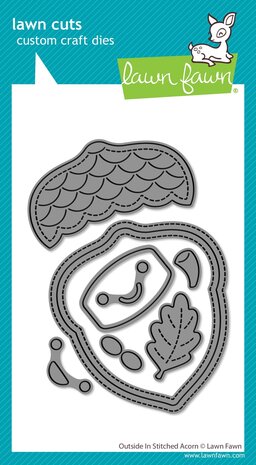 Lawn Fawn Outside In Stitched Acorn Dies (LF4209) Lawn Fawn Outside In Stitched Acorn Dies (LF4209)