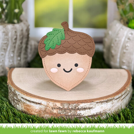 Lawn Fawn Outside In Stitched Acorn Dies (LF4209) Lawn Fawn Outside In Stitched Acorn Dies (LF4209)