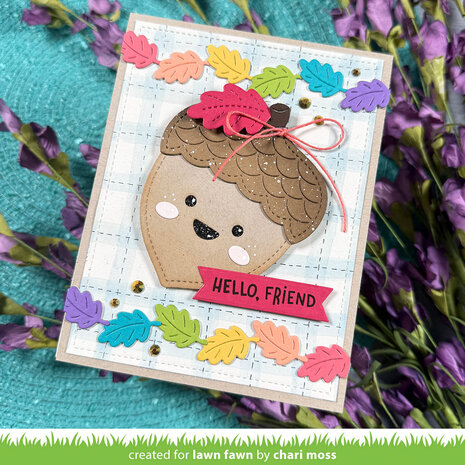 Lawn Fawn Outside In Stitched Acorn Dies (LF4209) Lawn Fawn Outside In Stitched Acorn Dies (LF4209)