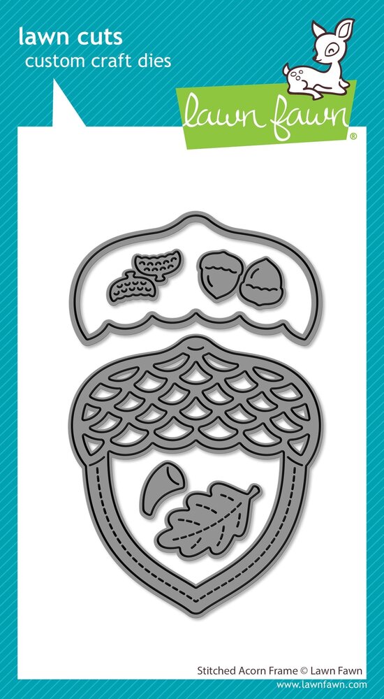 Lawn Fawn Stitched Acorn Frame Dies (LF4210) Lawn Fawn Stitched Acorn Frame Dies (LF4210)
