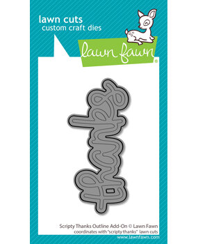 Lawn Fawn Scripty Thanks Outline Dies (LF4213) Lawn Fawn Scripty Thanks Outline Dies (LF4213)