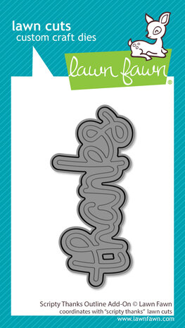Lawn Fawn Scripty Thanks Outline Dies (LF4213) Lawn Fawn Scripty Thanks Outline Dies (LF4213)
