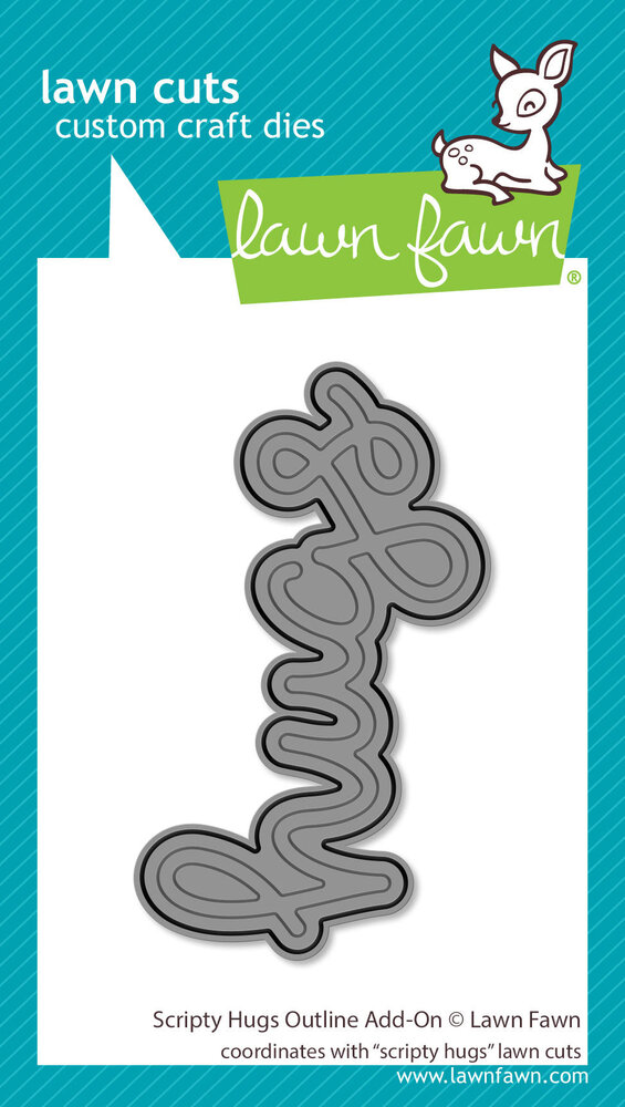 Lawn Fawn Scripty Hugs Outline Dies (LF4214) Lawn Fawn Scripty Hugs Outline Dies (LF4214)