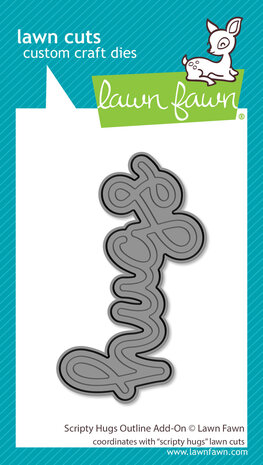 Lawn Fawn Scripty Hugs Outline Dies (LF4214) Lawn Fawn Scripty Hugs Outline Dies (LF4214)