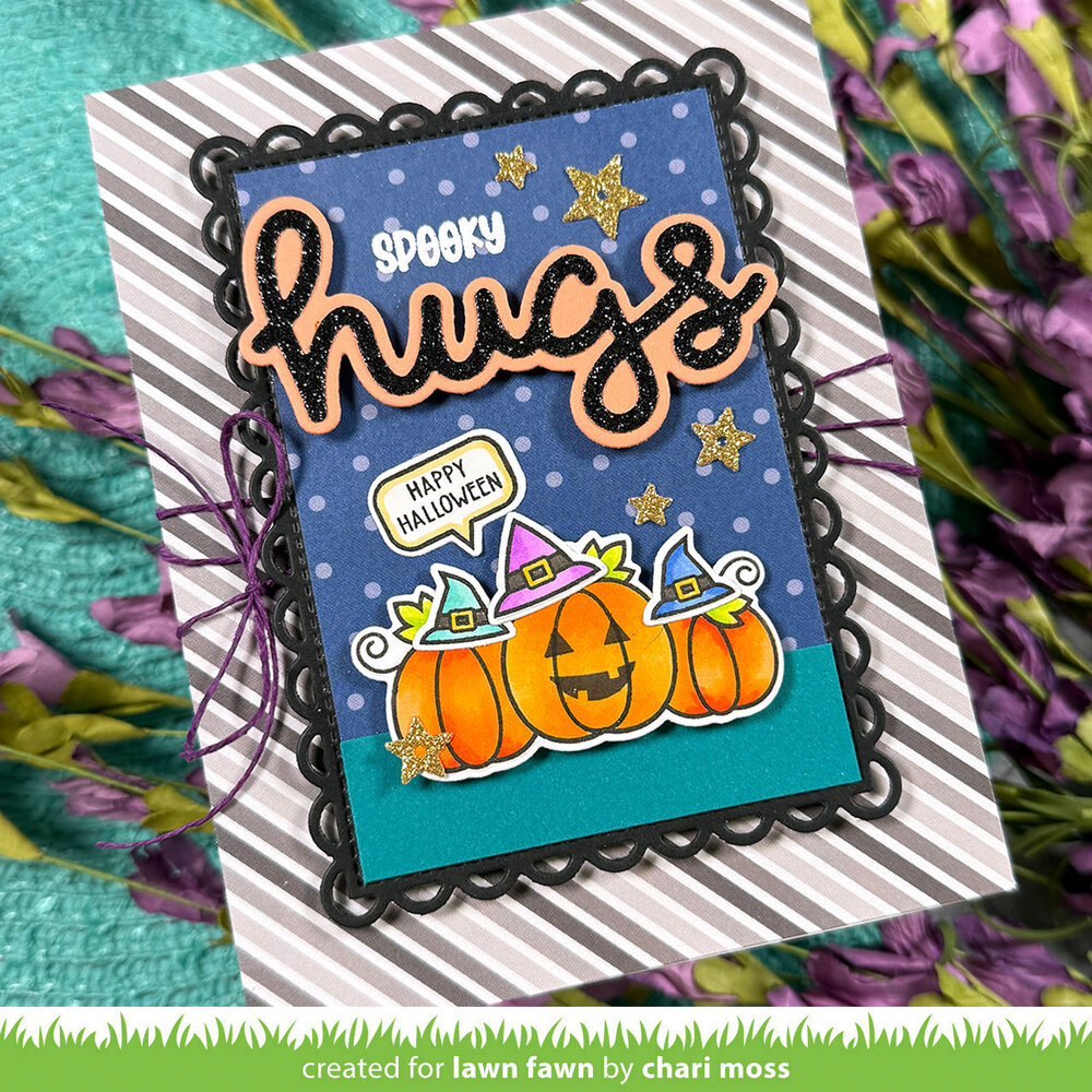Lawn Fawn Scripty Hugs Outline Dies (LF4214) Lawn Fawn Scripty Hugs Outline Dies (LF4214)