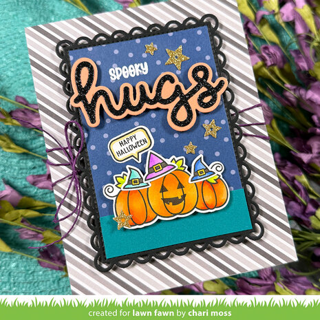 Lawn Fawn Scripty Hugs Outline Dies (LF4214) Lawn Fawn Scripty Hugs Outline Dies (LF4214)