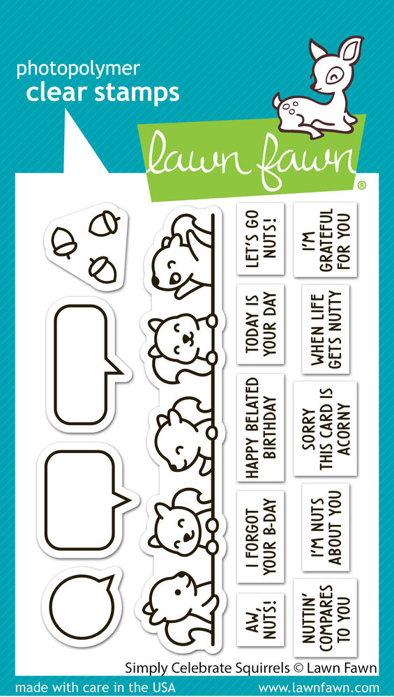 Lawn Fawn Simply Celebrate Squirrels Clear Stamps (LF3881) Lawn Fawn Simply Celebrate Squirrels Clear Stamps (LF3881)