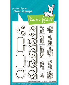 Lawn Fawn Simply Celebrate Squirrels Clear Stamps (LF3881) Lawn Fawn Simply Celebrate Squirrels Clear Stamps (LF3881)