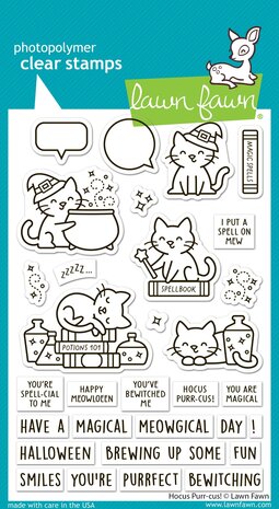 Lawn Fawn Hocus Purr-cus! Clear Stamps (LF4186) Lawn Fawn Hocus Purr-cus! Clear Stamps (LF4186)