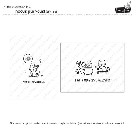 Lawn Fawn Hocus Purr-cus! Clear Stamps (LF4186) Lawn Fawn Hocus Purr-cus! Clear Stamps (LF4186)