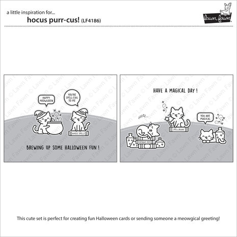 Lawn Fawn Hocus Purr-cus! Clear Stamps (LF4186) Lawn Fawn Hocus Purr-cus! Clear Stamps (LF4186)