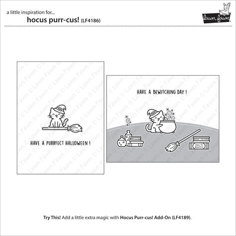 Lawn Fawn Hocus Purr-cus! Clear Stamps (LF4186) Lawn Fawn Hocus Purr-cus! Clear Stamps (LF4186)