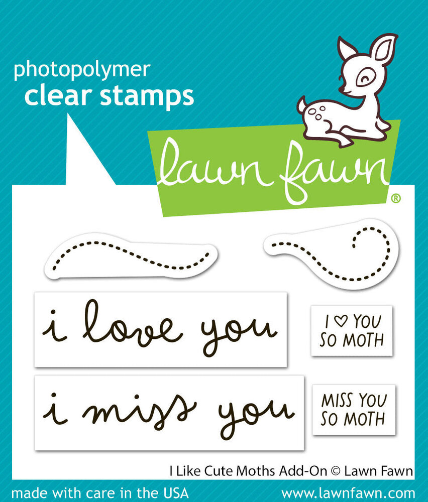 Lawn Fawn I Like Cute Moths Add-On Clear Stamps (LF4195) Lawn Fawn I Like Cute Moths Add-On Clear Stamps (LF4195)