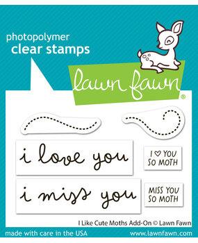 Lawn Fawn I Like Cute Moths Add-On Clear Stamps (LF4195) Lawn Fawn I Like Cute Moths Add-On Clear Stamps (LF4195)