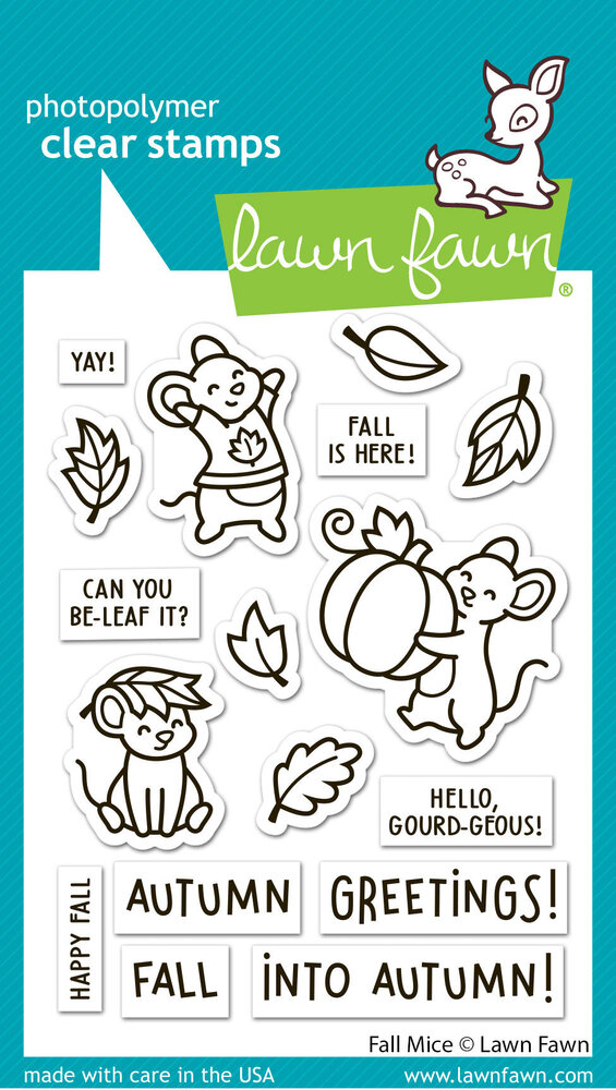 Lawn Fawn Fall Mice Clear Stamps (LF4197) Lawn Fawn Fall Mice Clear Stamps (LF4197)