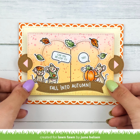 Lawn Fawn Fall Mice Clear Stamps (LF4197) Lawn Fawn Fall Mice Clear Stamps (LF4197)