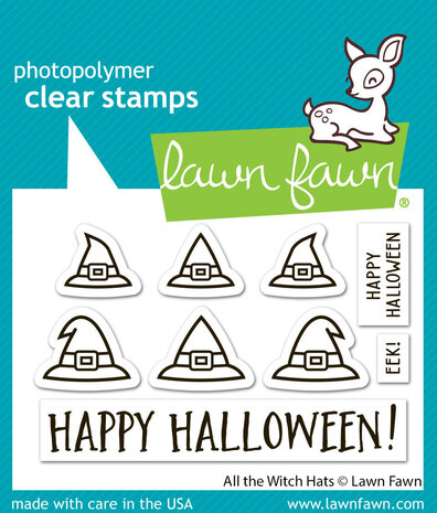 Lawn Fawn All the Witch Hats Clear Stamps (LF4200) Lawn Fawn All the Witch Hats Clear Stamps (LF4200)