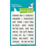 Lawn Fawn Henry's Build-A-Sentiment Cat Clear Stamps (LF4203)