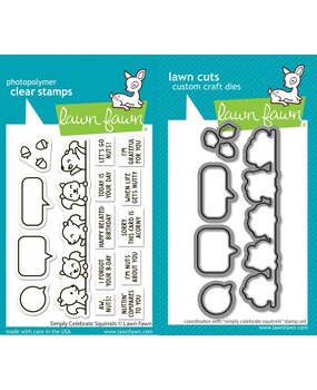 Lawn Fawn Simply Celebrate Squirrels Stamp & Die DUO (LF3882) Lawn Fawn Simply Celebrate Squirrels Stamp & Die DUO (LF3882)