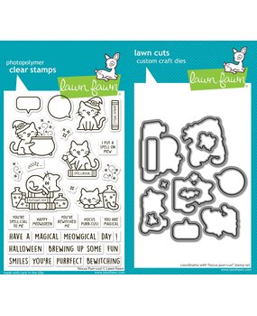 Lawn Fawn Hocus Purr-cus! Stamp & Die DUO (LF4187) Lawn Fawn Hocus Purr-cus! Stamp & Die DUO (LF4187)