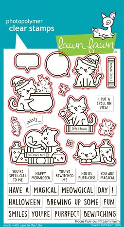 Lawn Fawn Hocus Purr-cus! Stamp & Die DUO (LF4187) Lawn Fawn Hocus Purr-cus! Stamp & Die DUO (LF4187)