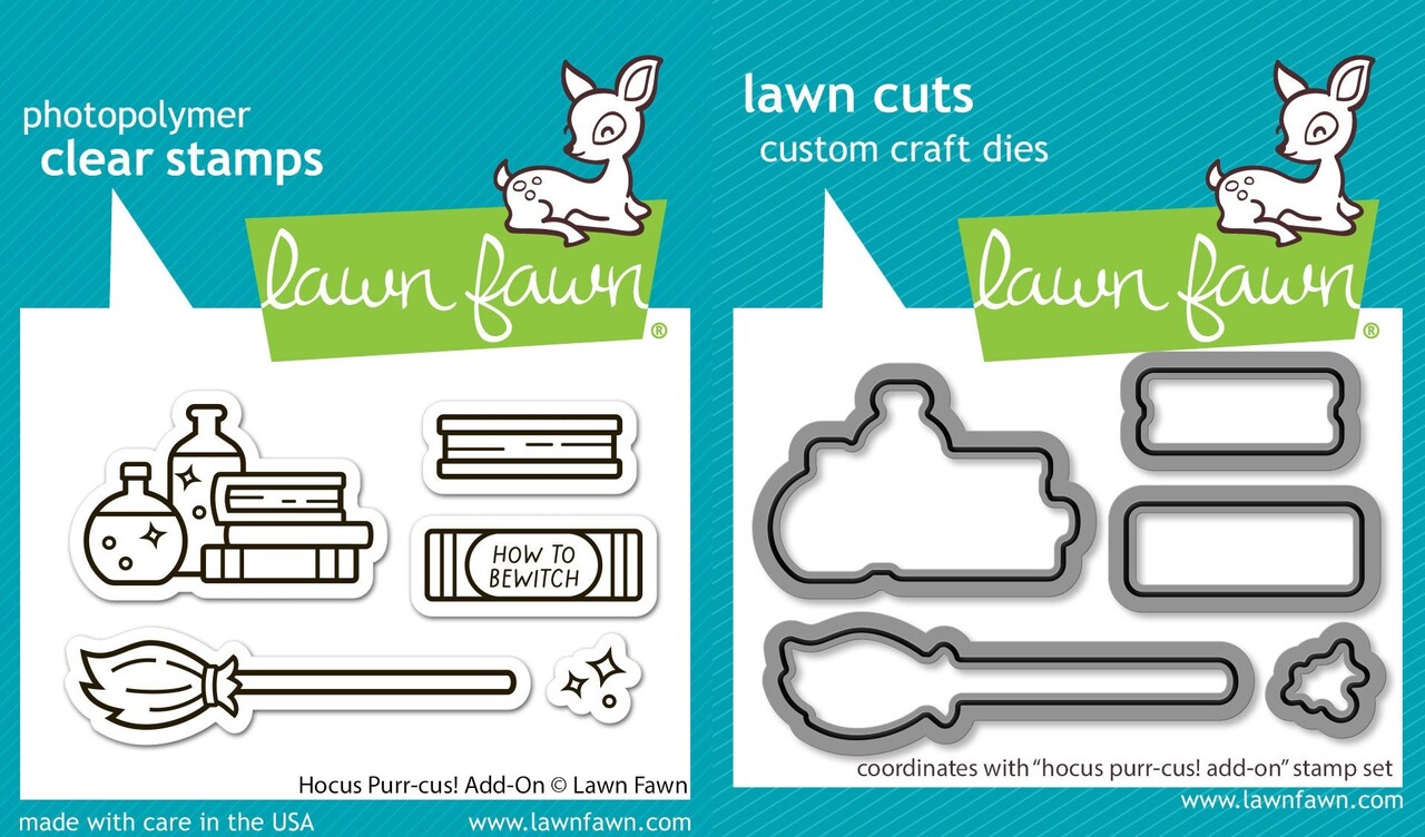 Lawn Fawn Hocus Purr-cus! Add-On Stamp & Die DUO (LF4190)