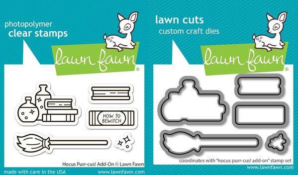 Lawn Fawn Hocus Purr-cus! Add-On Stamp & Die DUO (LF4190)
