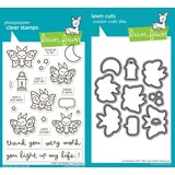 Lawn Fawn I Like Cute Moths Stamp & Die DUO (LF4193)