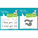 Lawn Fawn I Like Cute Moths Add-On Stamp & Die DUO (LF4196)