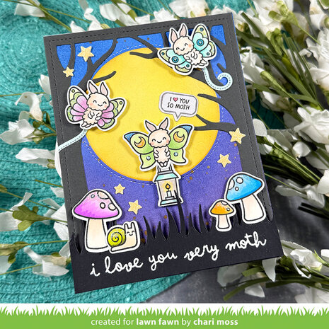 Lawn Fawn I Like Cute Moths Add-On Stamp & Die DUO (LF4196) Lawn Fawn I Like Cute Moths Add-On Stamp & Die DUO (LF4196)