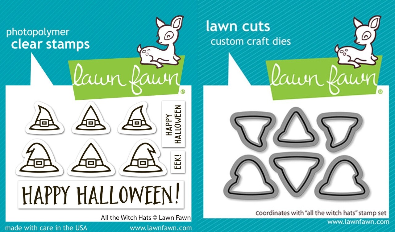 Lawn Fawn All the Witch Hats Stamp & Die DUO (LF4201) Lawn Fawn All the Witch Hats Stamp & Die DUO (LF4201)