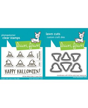 Lawn Fawn All the Witch Hats Stamp & Die DUO (LF4201) Lawn Fawn All the Witch Hats Stamp & Die DUO (LF4201)