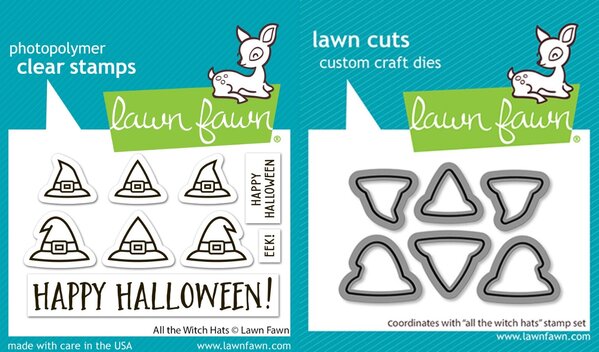 Lawn Fawn All the Witch Hats Stamp & Die DUO (LF4201) Lawn Fawn All the Witch Hats Stamp & Die DUO (LF4201)