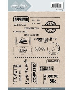 Card Deco Clear Stamp A5 Tickets (CDECS159) Card Deco Clear Stamp A5 Tickets (CDECS159)