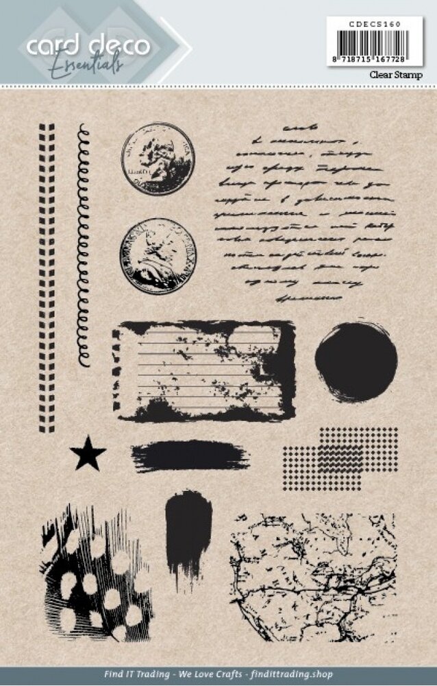 Card Deco Clear Stamp A5 Backgrounds (CDECS160) Card Deco Clear Stamp A5 Backgrounds (CDECS160)
